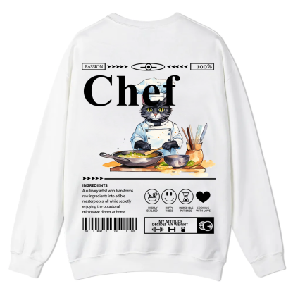 Chef Casual Crewneck Sweatshirt wearishow