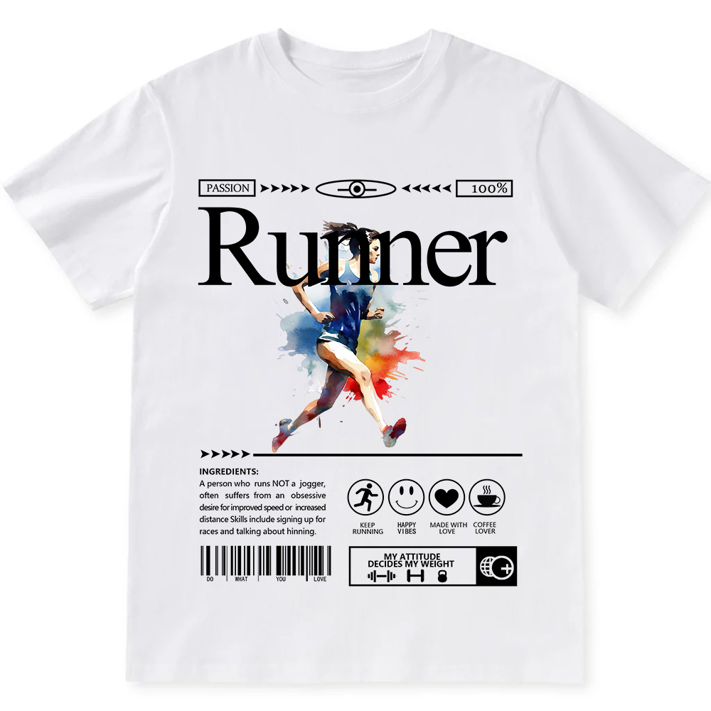 Runner Unisex Fit Cotton T-Shirt wearishow