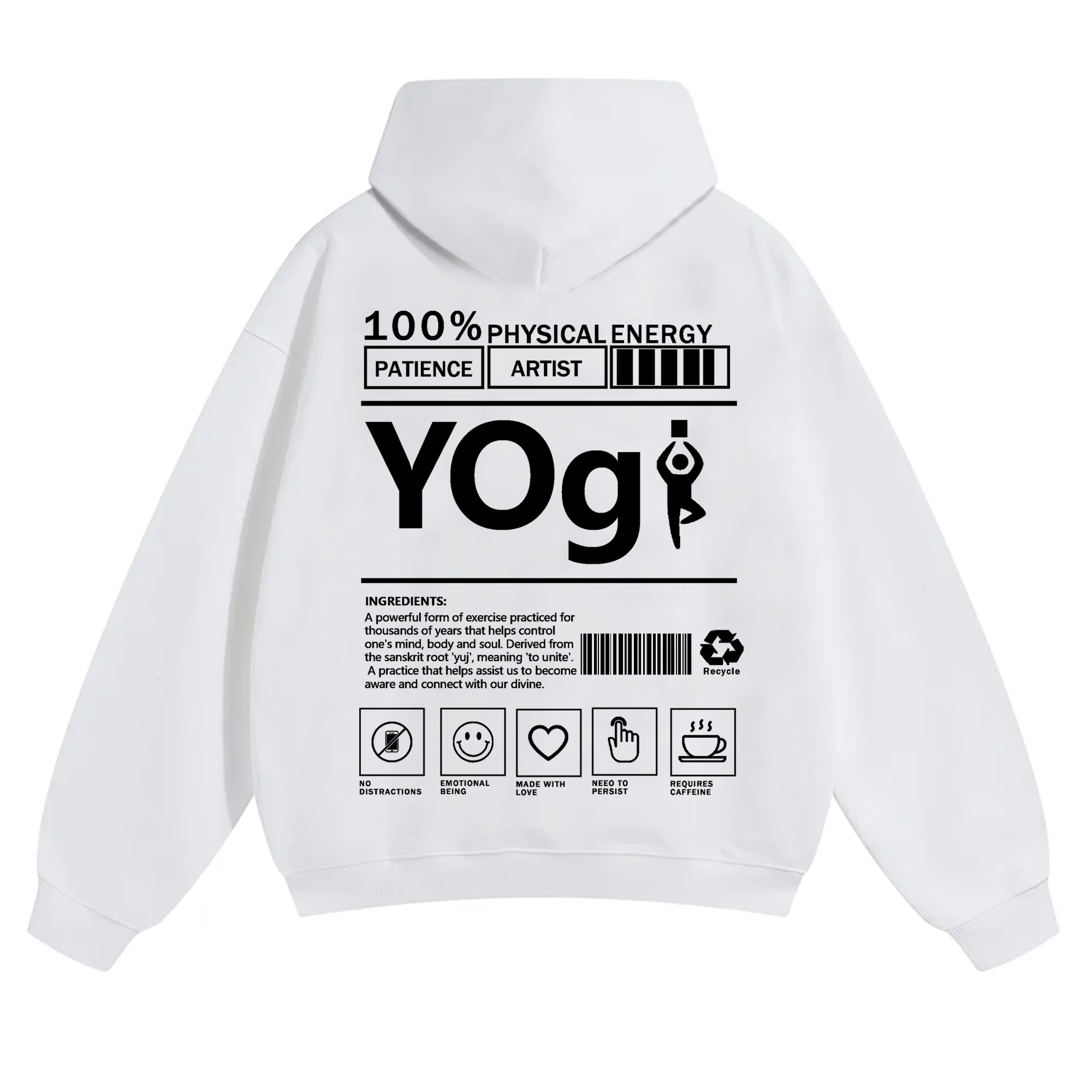 Yogi Solid Color Unisex Hoodie