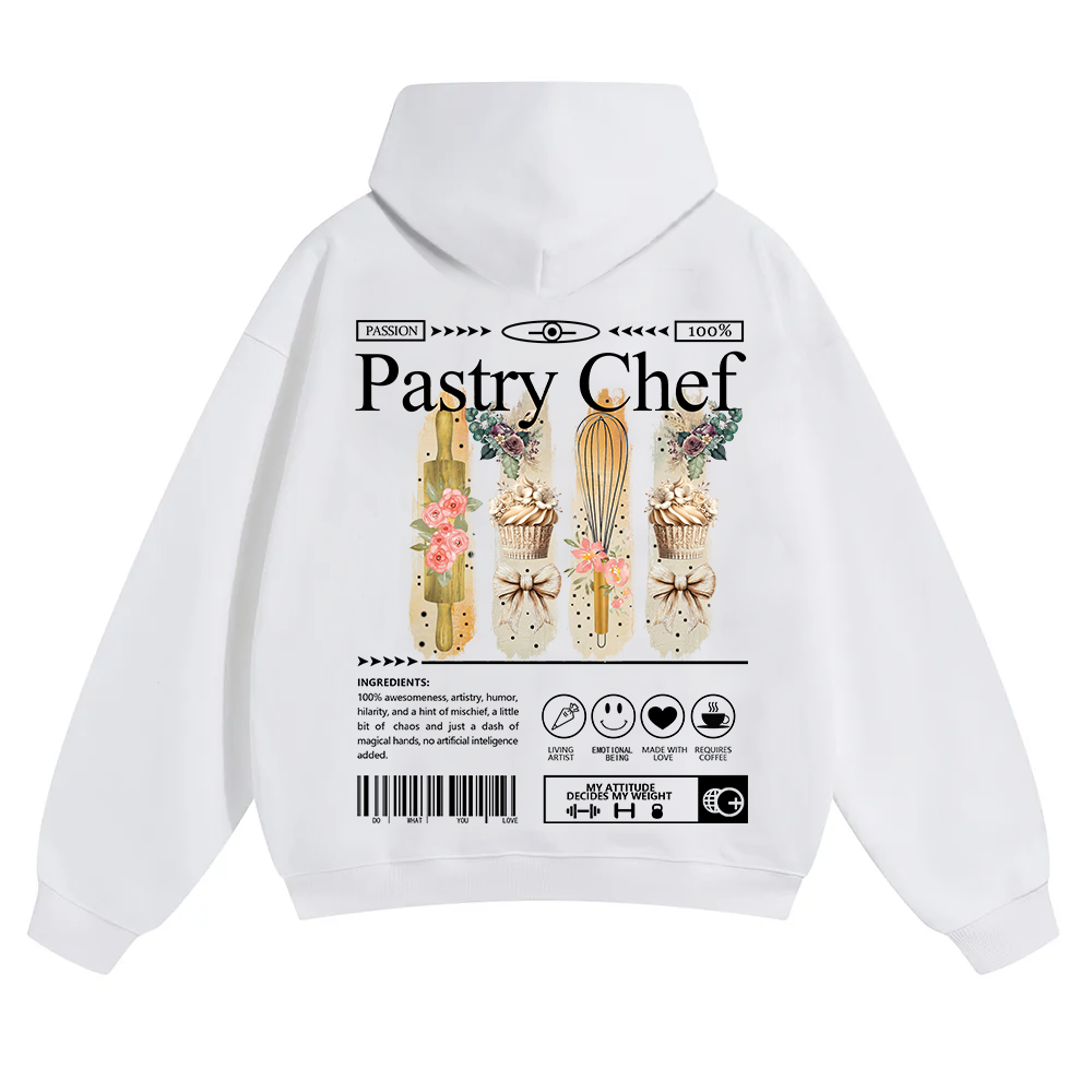 Pastry Chef Unisex Solid Color Hoodie wearishow