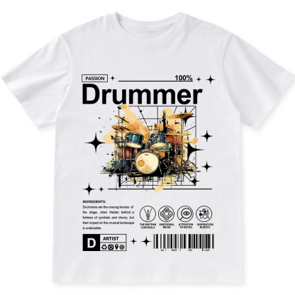 Drummer Unisex Fit Cotton T-Shirt wearishow