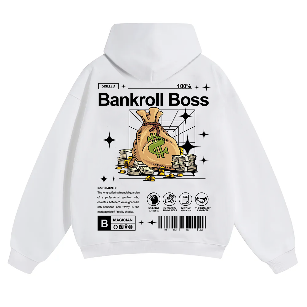 Bankroll Boss Unisex Solid Color Hoodie wearishow