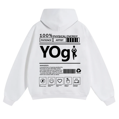 Yogi Solid Color Unisex Hoodie