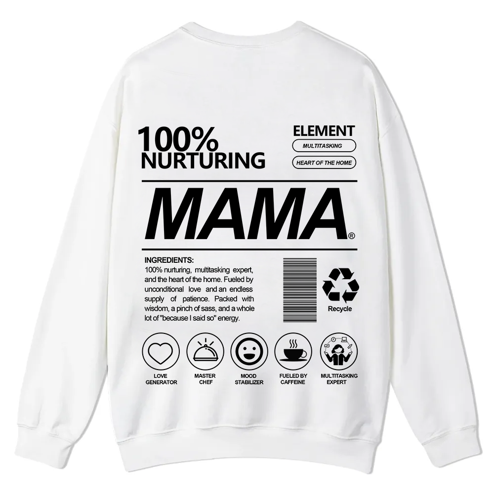 Mama Casual Crewneck Sweatshirt wearishow