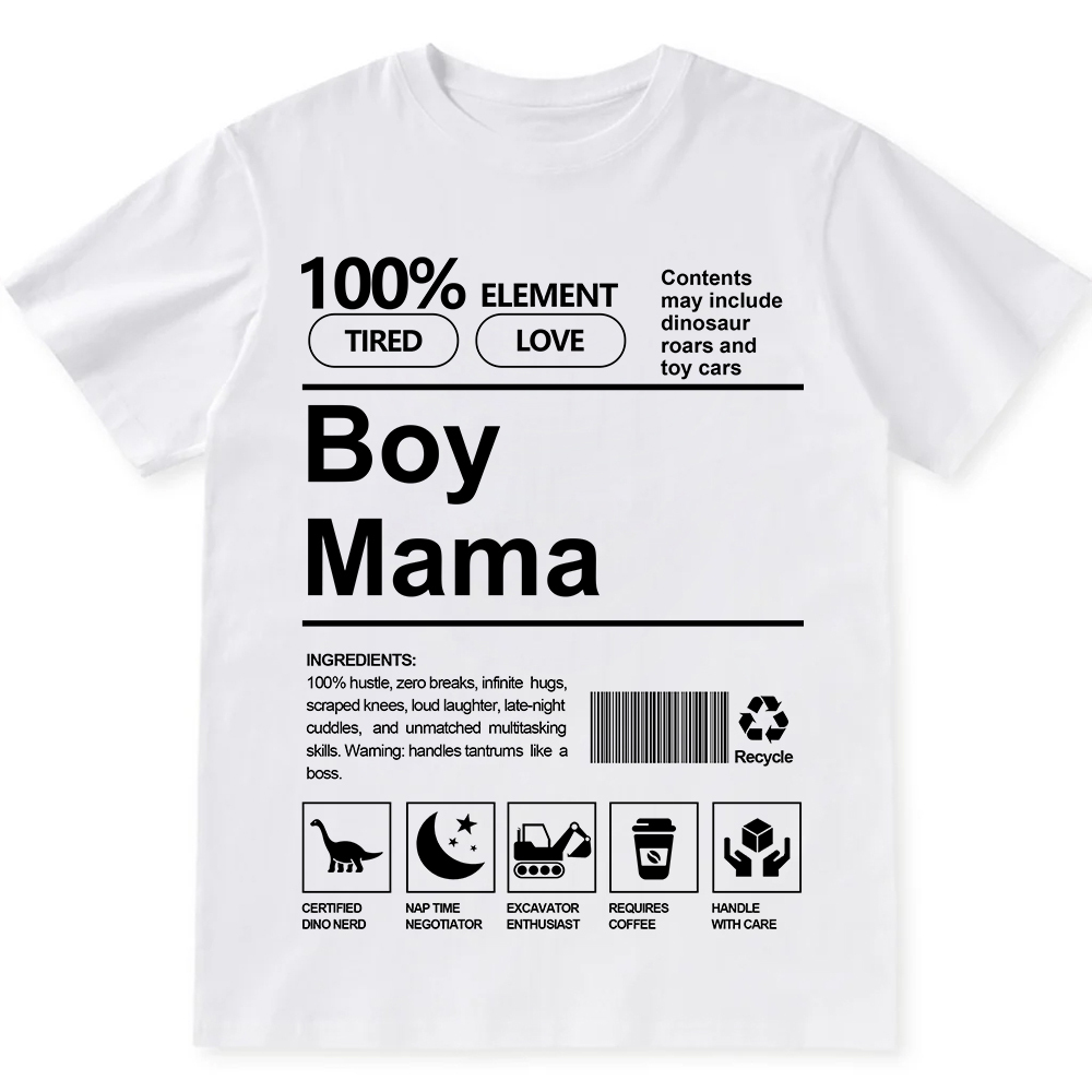 Boy Mama Unisex Fit Cotton T-Shirt wearishow