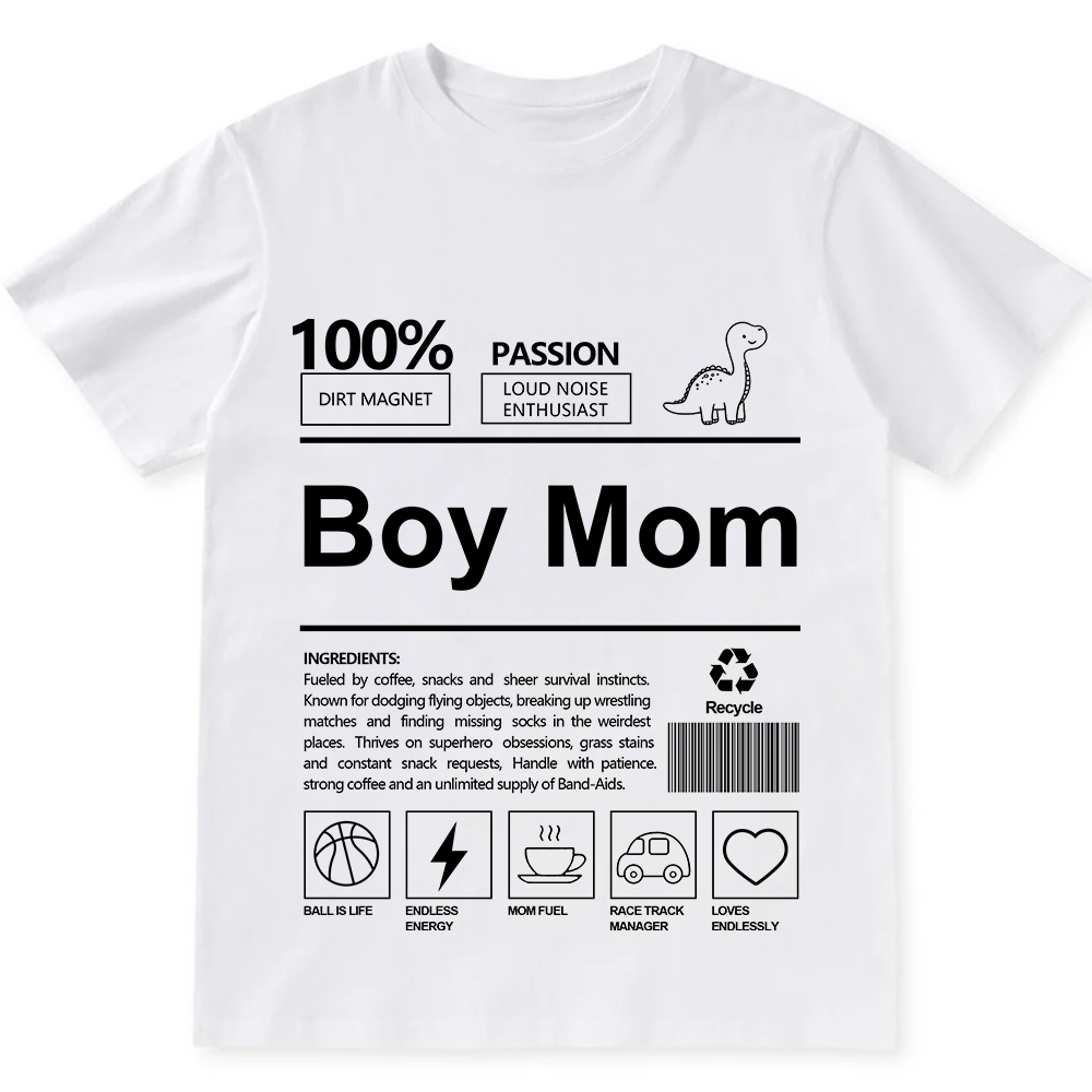 Boy Mom Unisex Fit Cotton T-Shirt wearishow