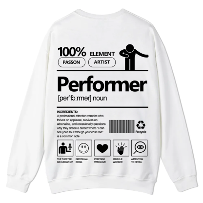 Performer Casual Crewneck Sweatshirt wearishow