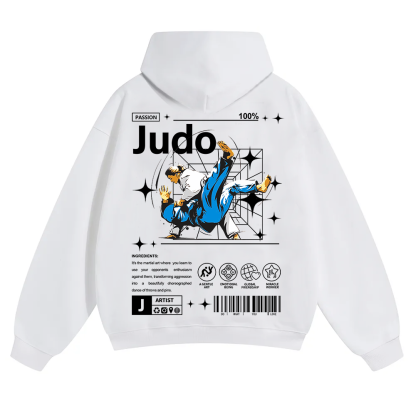 Judo Unisex Solid Color Hoodie wearishow