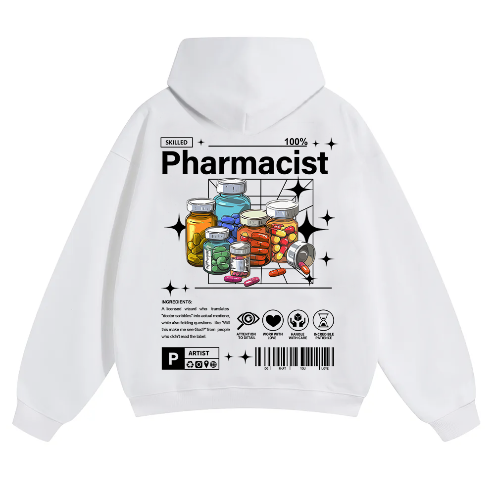 Pharmacist Unisex Solid Color Hoodie wearishow