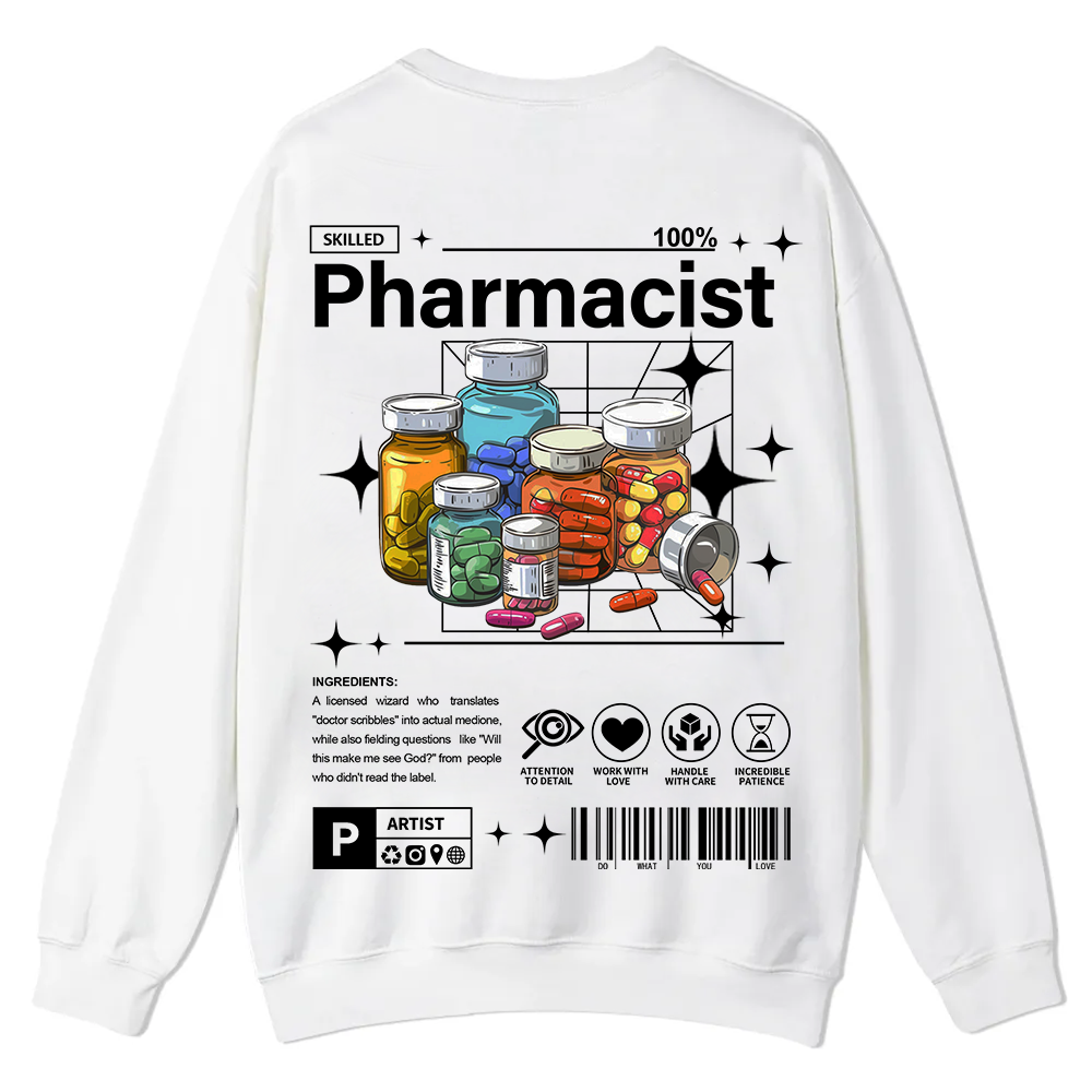 Pharmacist Casual Crewneck Sweatshirt wearishow