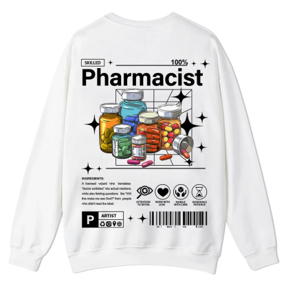 Pharmacist Casual Crewneck Sweatshirt wearishow