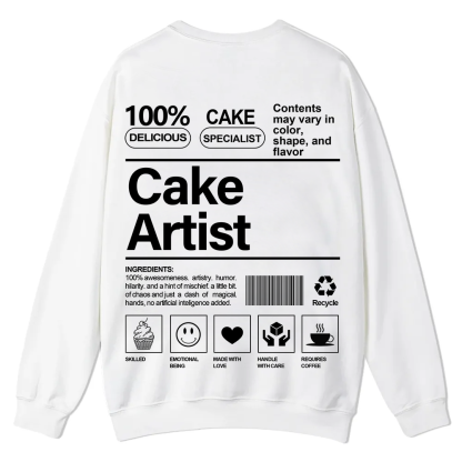Cake Artist Casual Crewneck Sweatshirt wearishow
