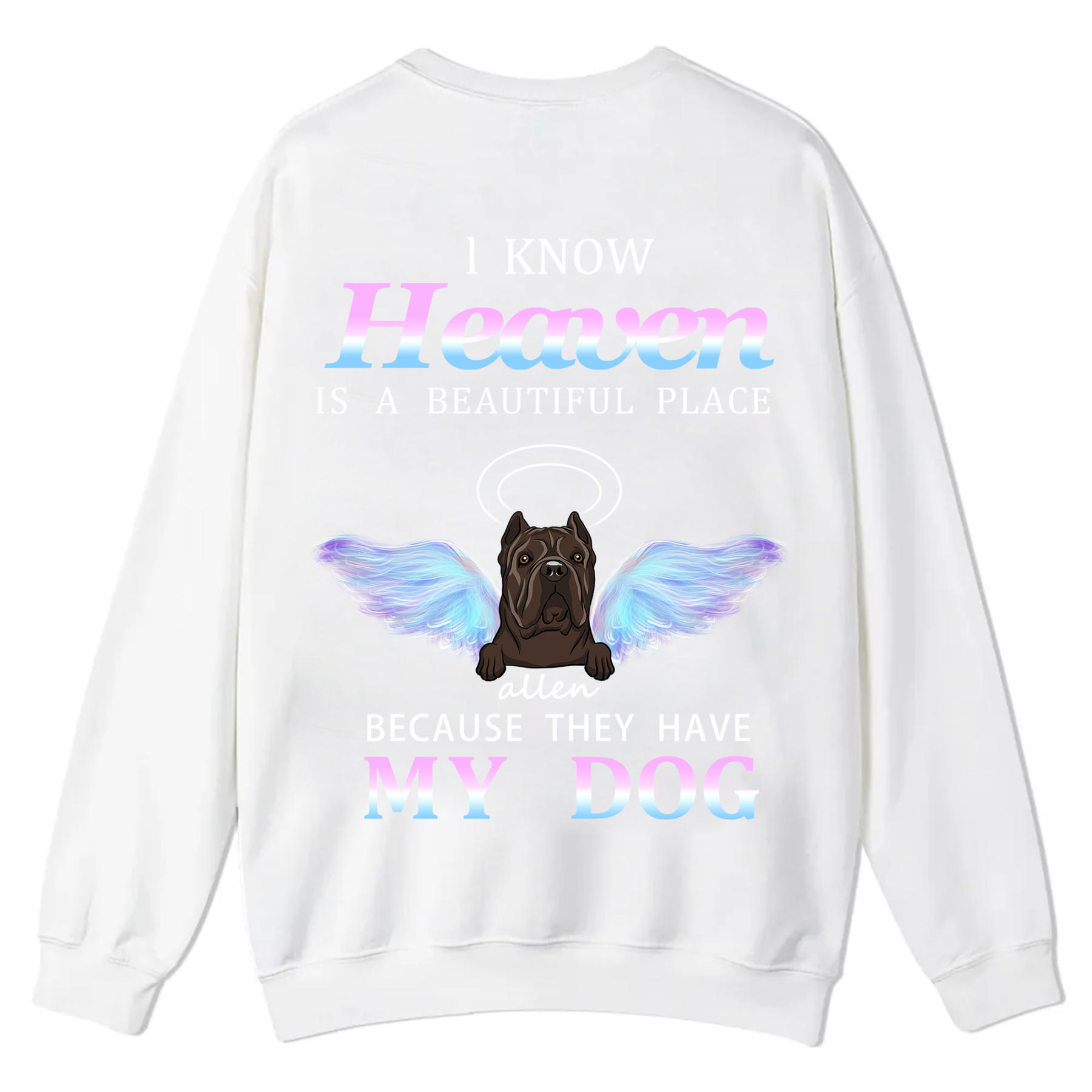 Heaven Is A Beautiful Place - Personalized Custom Unisex Casual Crewneck Sweatshirt