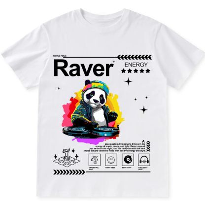 Raver Unisex Fit Cotton T-Shirt wearishow