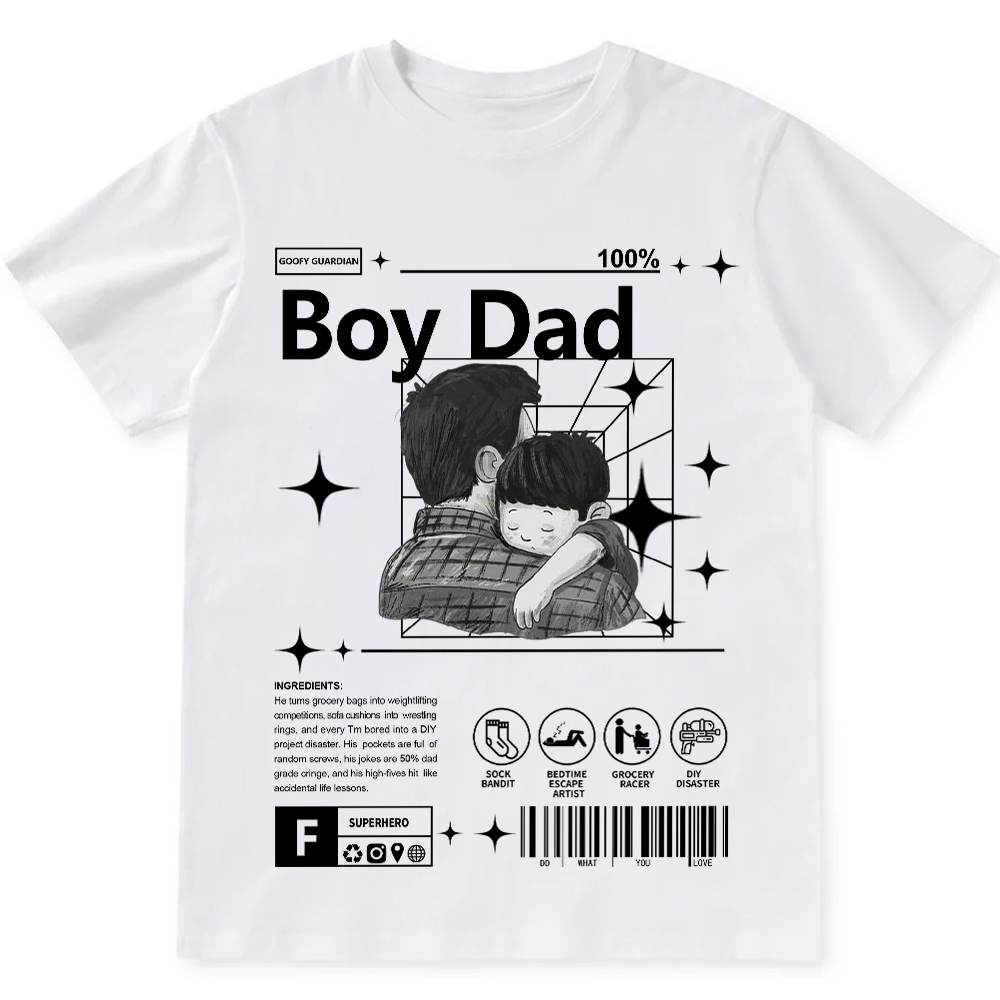 Boy Dad Unisex Fit Cotton T-Shirt wearishow