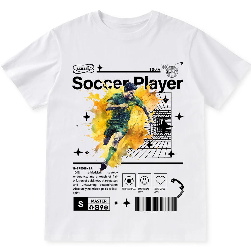 Soccer Player Unisex Fit Cotton T-Shirt wearishow