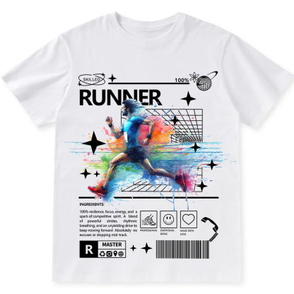 Runner Unisex Fit Cotton T-Shirt wearishow