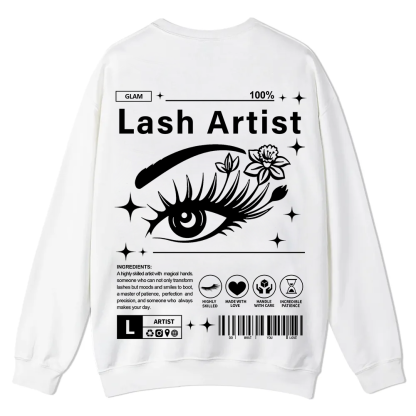 Lash Artist Casual Crewneck Sweatshirt wearishow