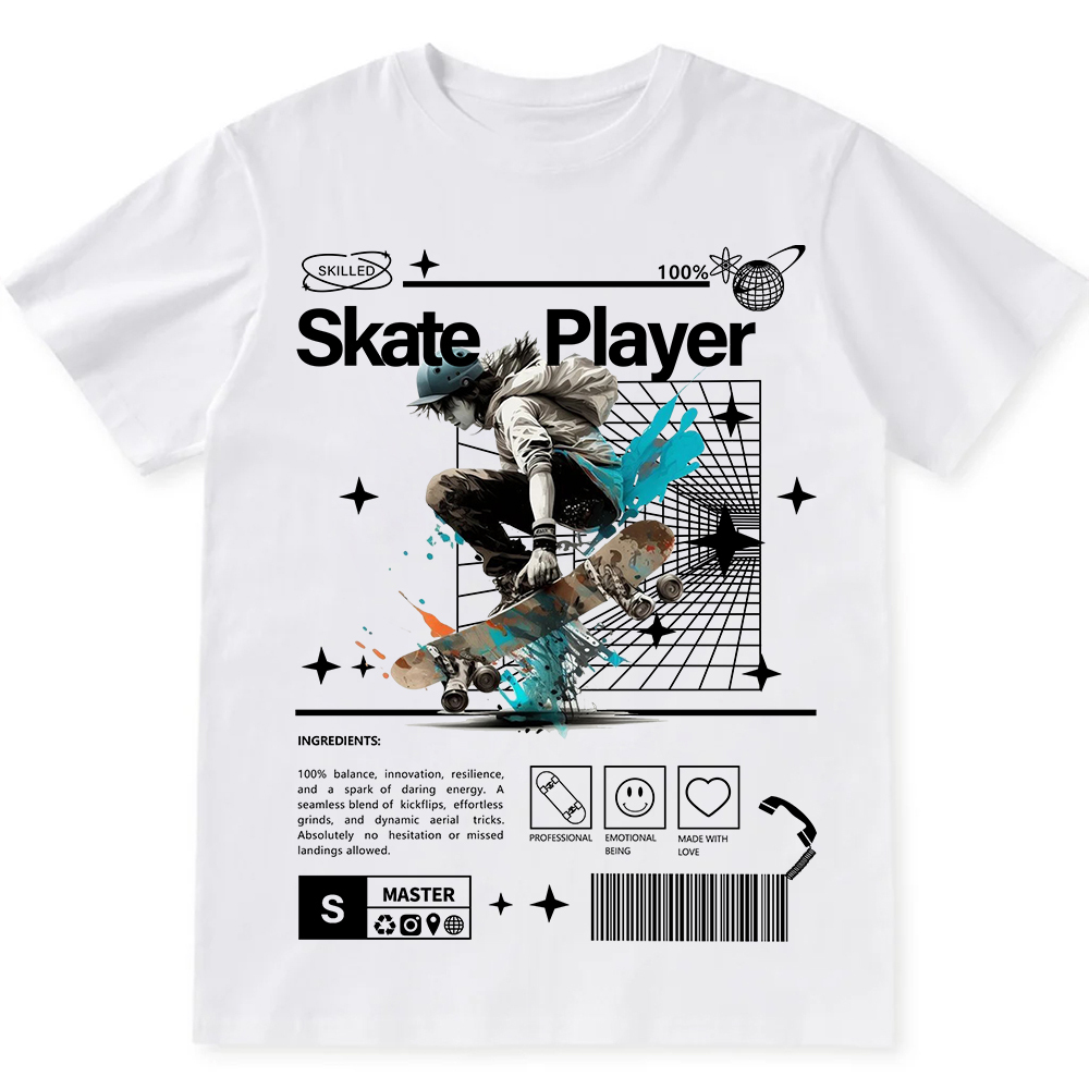 Skate Player Unisex Fit Cotton T-Shirt wearishow