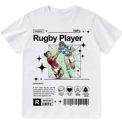 Rugby Player Unisex Fit Cotton T-Shirt wearishow