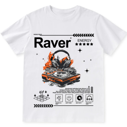 Raver Unisex Fit Cotton T-Shirt wearishow