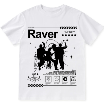 Raver Unisex Fit Cotton T-Shirt wearishow