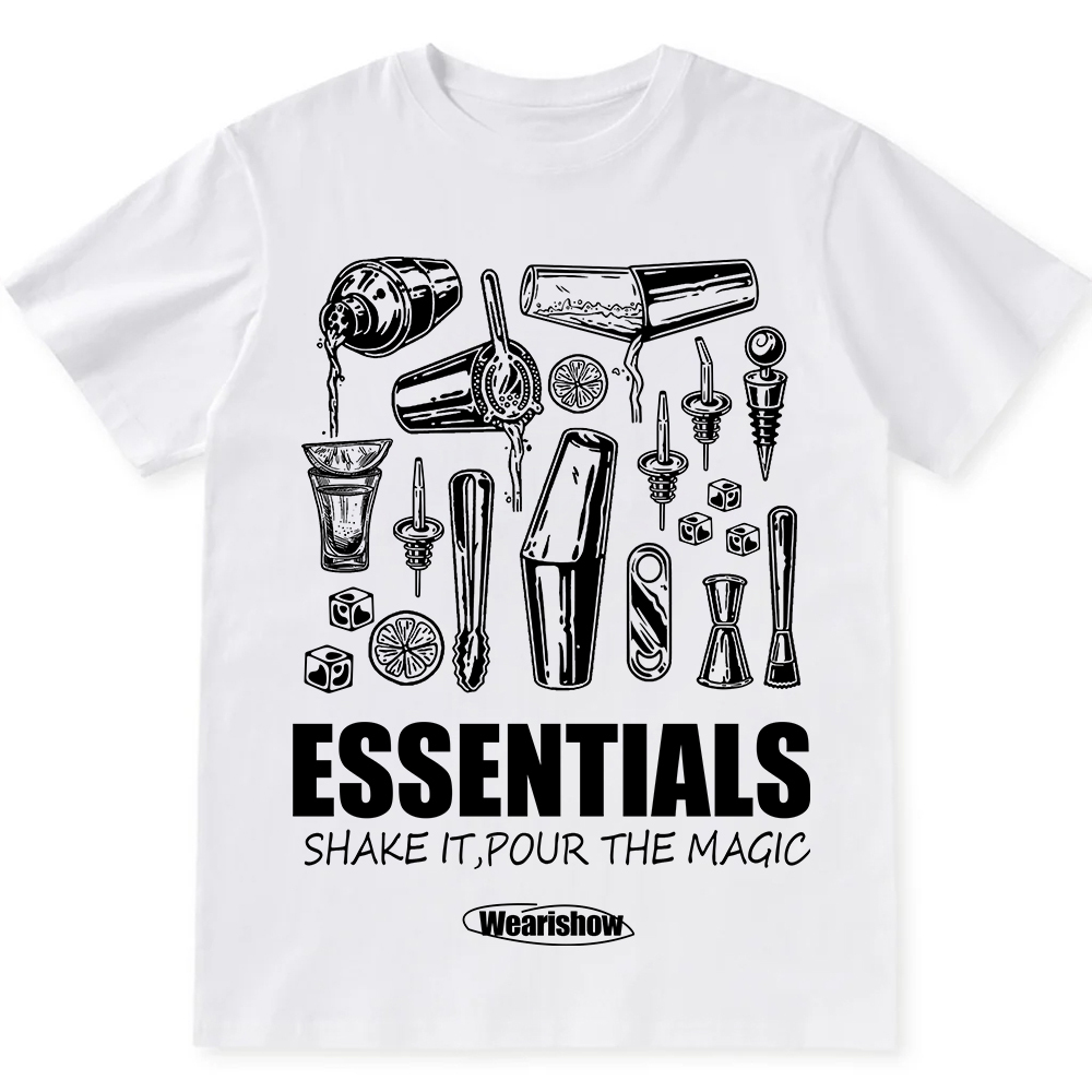 Bartender Essentials Unisex Fit Cotton T-Shirt wearishow