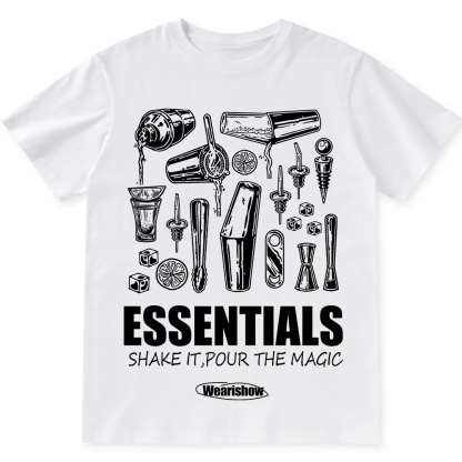 Bartender Essentials Unisex Fit Cotton T-Shirt wearishow