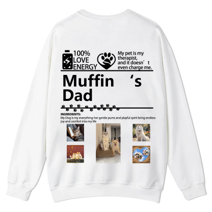 Pets Photos Creative Customized Unisex Casual Crewneck Sweatshirt