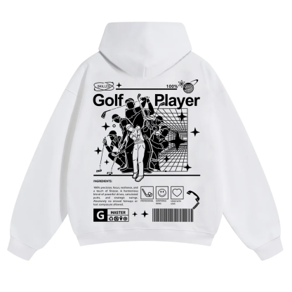 Golf Player Unisex Solid Color Hoodie wearishow