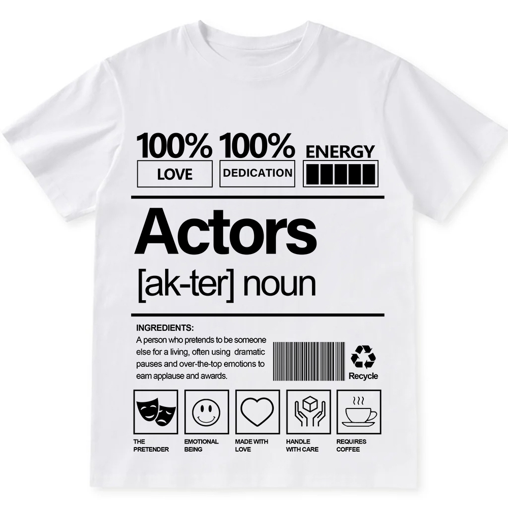 Actors Unisex Fit Cotton T-Shirt wearishow