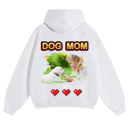Dog Mom Pixel Photo - Personalized Custom Unisex Hoodie