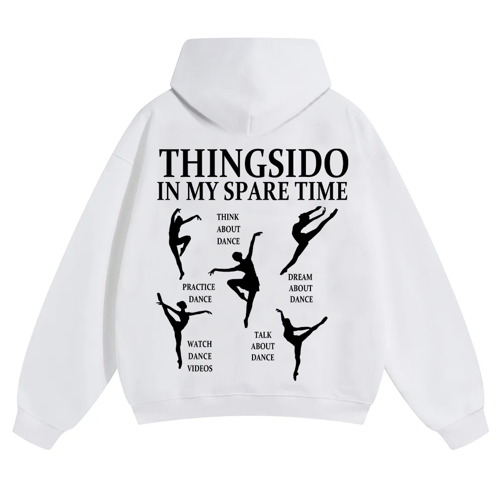Thingsido In My Spare Time Unisex Solid Color Hoodie wearishow