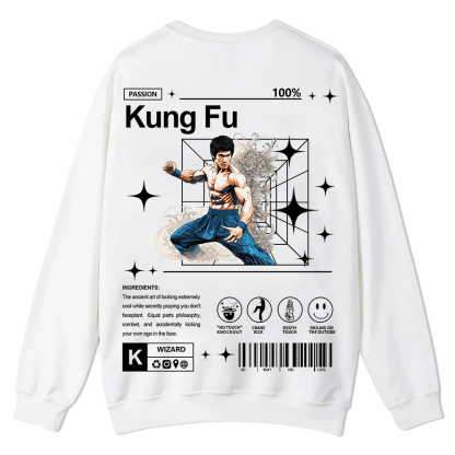Kung Fu Casual Crewneck Sweatshirt wearishow wearishow