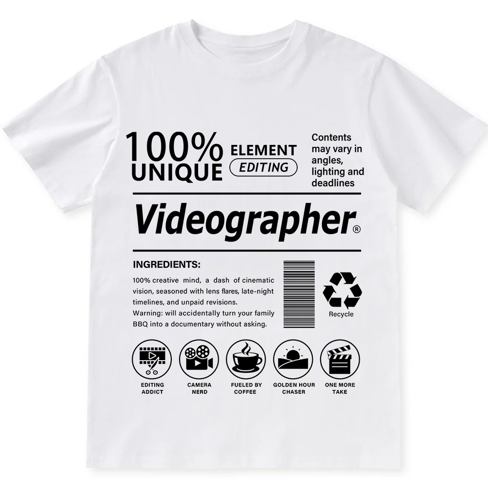 Videographer Unisex Fit Cotton T-Shirt wearishow
