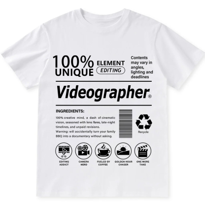 Videographer Unisex Fit Cotton T-Shirt wearishow