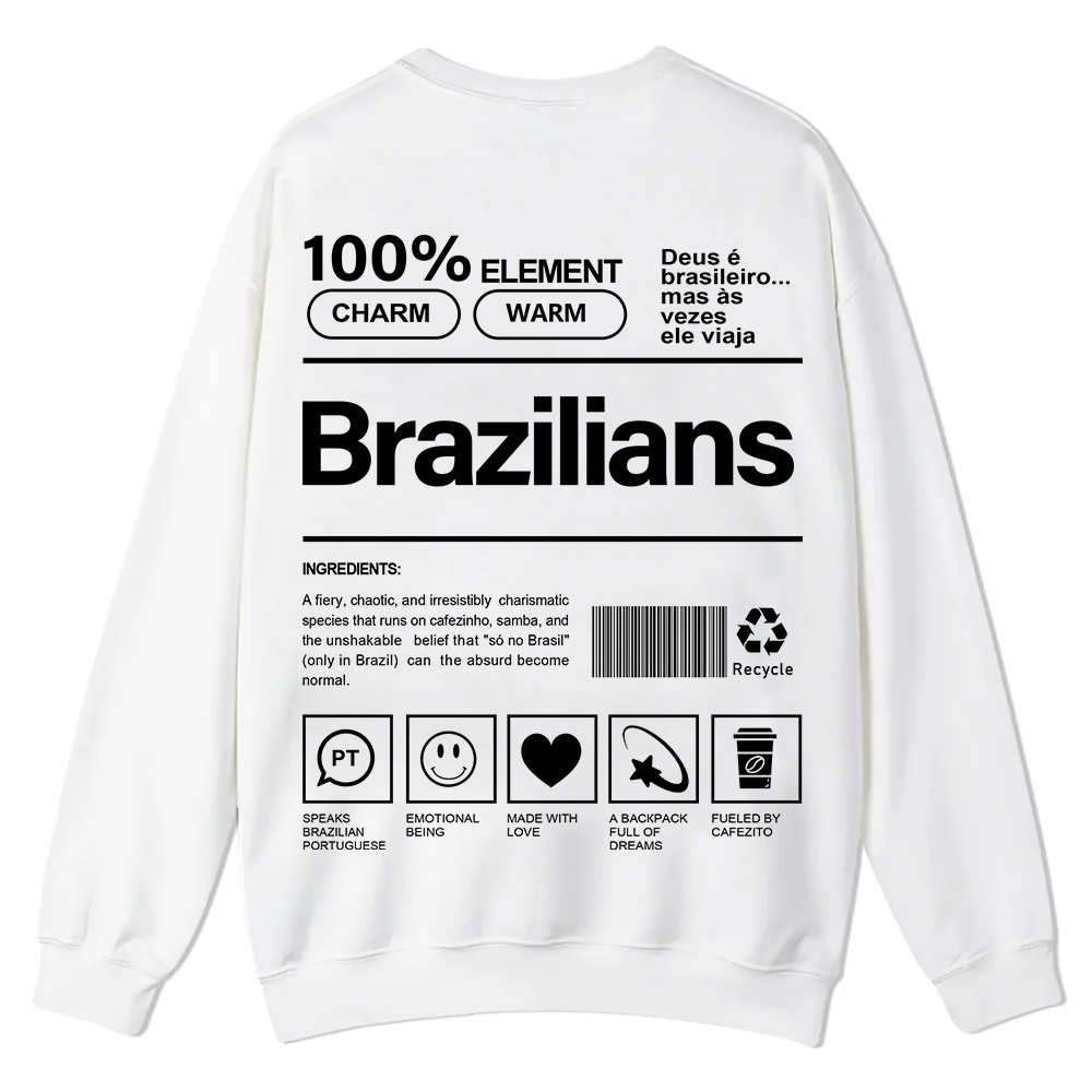 Brazilians Unisex Fit  Casual Crewneck Sweatshirt wearishow