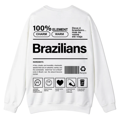 Brazilians Unisex Fit  Casual Crewneck Sweatshirt wearishow
