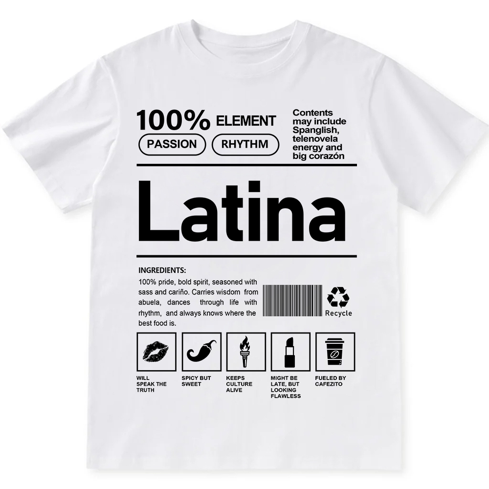 Latina Unisex Fit  Cotton T-Shirt wearishow