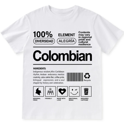 Colombian Unisex Fit  Cotton T-Shirt wearishow