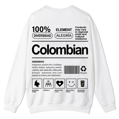 Colombian Unisex Fit  Casual Crewneck Sweatshirt wearishow