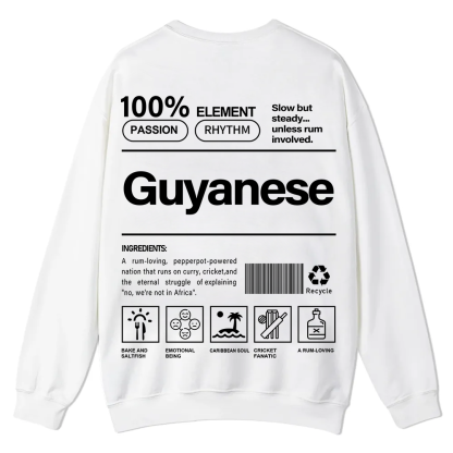 Guyanese Unisex Fit  Casual Crewneck Sweatshirt wearishow