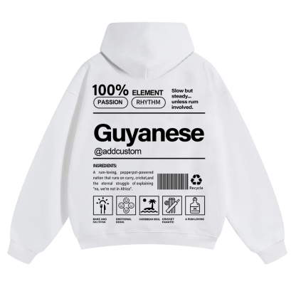 Guyanese Addcustom Unisex Fit Color Hoodie wearishow
