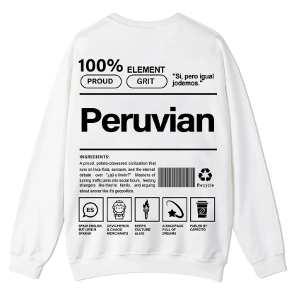 Peruvian Unisex Fit  Casual Crewneck Sweatshirt wearishow