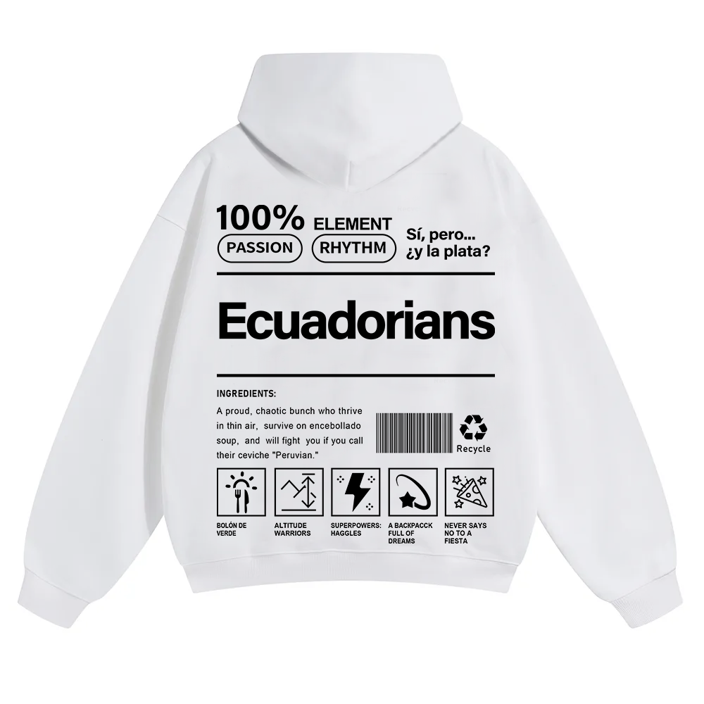 Ecuadorians Unisex Fit Color Hoodie wearishow