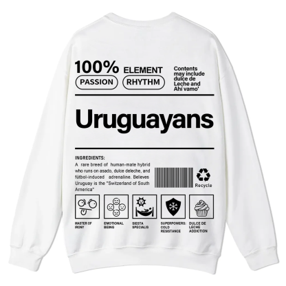 Uruguayans Unisex Fit  Casual Crewneck Sweatshirt wearishow