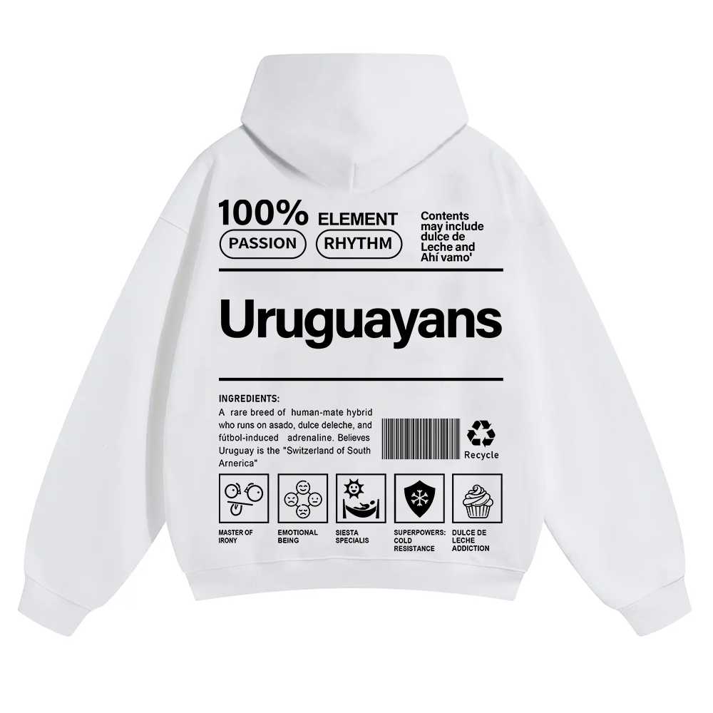 Uruguayans Unisex Fit Color Hoodie wearishow