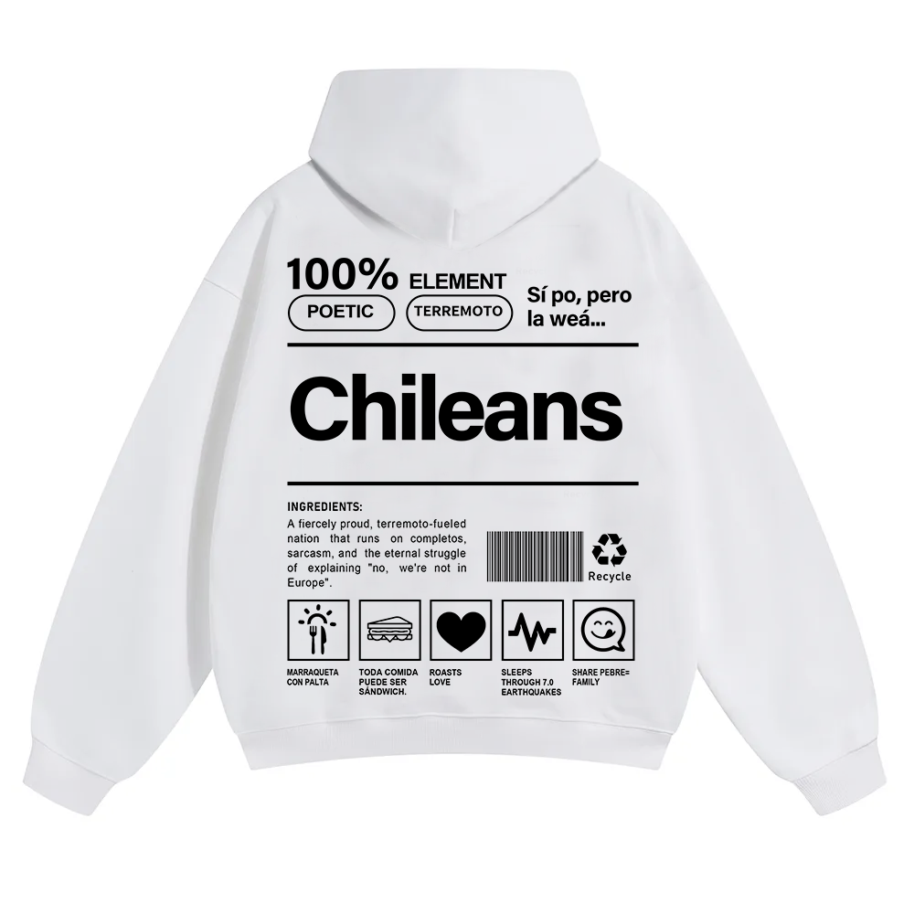Chileans Unisex Fit Color Hoodie wearishow