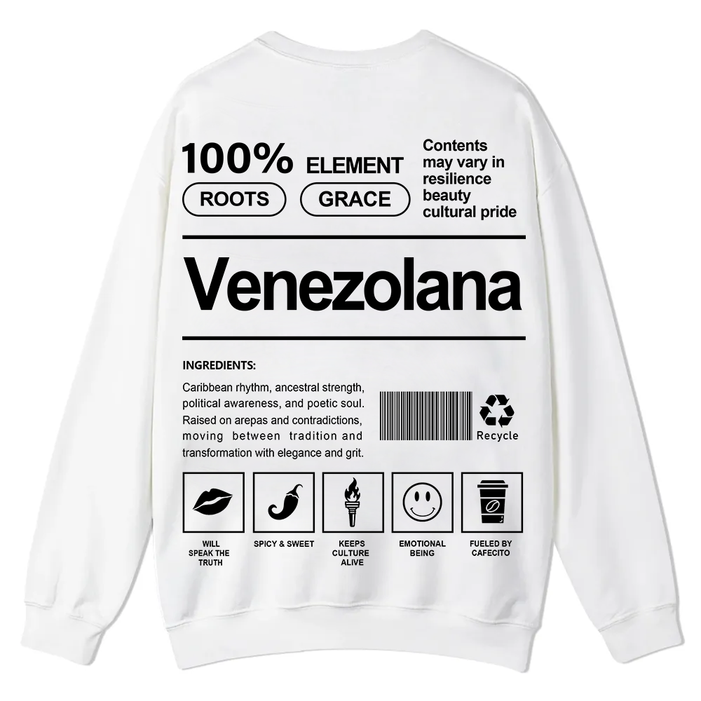 Venezolana Unisex Fit  Casual Crewneck Sweatshirt wearishow