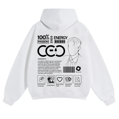 CEO Unisex Casual Print Hoodie